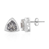 Orecchini in argento con Topazio Bianco