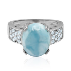 Anello in argento con Larimar