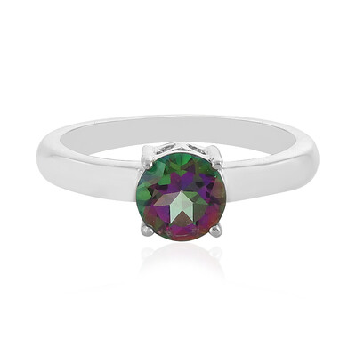 Anello in argento con Topazio Mistico