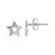Orecchini in argento con Diamante I3 (I)