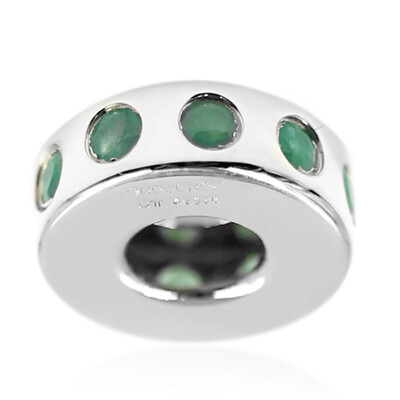 Ciondolo in argento con Smeraldo Socoto (MONOSONO COLLECTION)