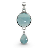 Ciondolo in argento con Larimar
