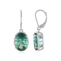 Orecchini in argento con Fluorite Verde