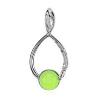 Ciondolo in argento con Ambra Verde Colombiana