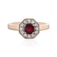 Anello in argento con Rubino del Madagascar