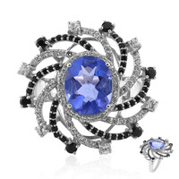 Anello in argento con Fluorite Cangiante