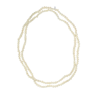 Collana in argento con Perla di Acqua Dolce (TPC)