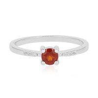 Anello in argento con Granato Essonite