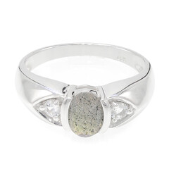 Anello in argento con Labradorite