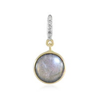Ciondolo in oro con Labradorite Verde Maniry