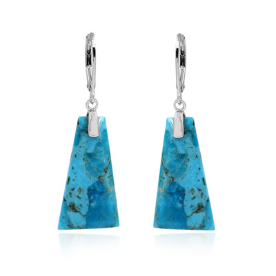 Orecchini in argento con Turchese Kingman Mohave Blu (Faszination Türkis)