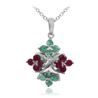 Collana in argento con Rubino
