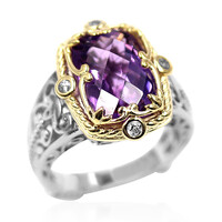 Anello in argento con Ametista Boliviana (Dallas Prince Designs)