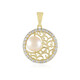 Ciondolo in oro con Perla d'Acqua Dolce Bianca (Ornaments by de Melo)