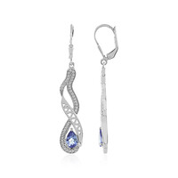 Orecchini in argento con Tanzanite (non riscaldata)
