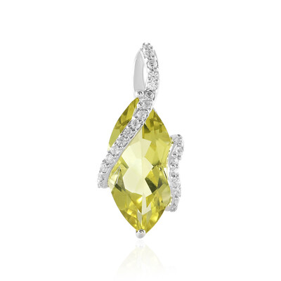 Ciondolo in argento con Quarzo Limone