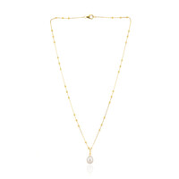 Collana in argento con Perla d'Acqua Dolce Bianca