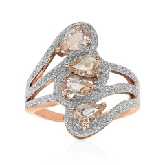 Anello in argento con Morganite