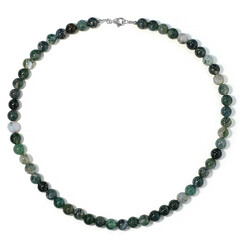 Collana in argento con Agata Muschiata