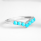 Anello in argento con Turchese Sleeping Beauty (Faszination Türkis)