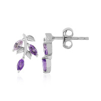 Orecchini in argento con Ametista Rose de France