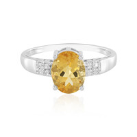 Anello in argento con Citrino
