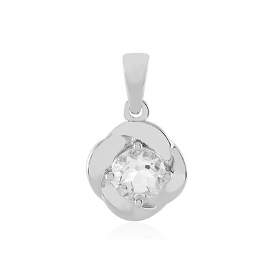 Ciondolo in argento con Topazio Bianco