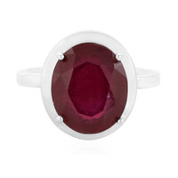 Anello in argento con Rubino del Madagascar