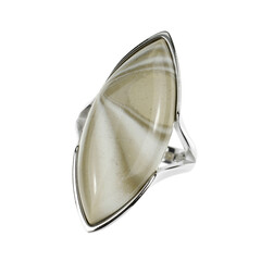 Anello in argento con Pietra Focaia Santa Croce