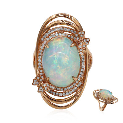 Anello in oro con Opale di Welo AAA (CIRARI)