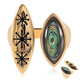 Anello in argento con Conchiglia Abalone (TPC)