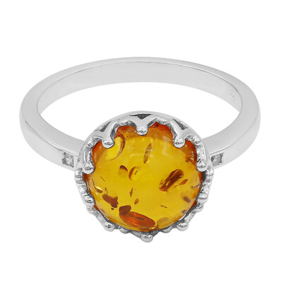 Anello in argento con Ambra