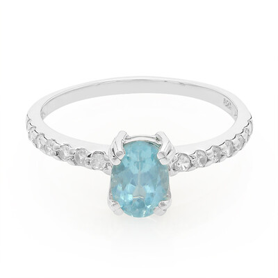 Anello in argento con Apatite Blu