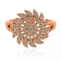 Anello in oro con Diamante Rose de France SI1 di Argyle