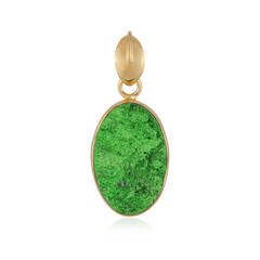 Ciondolo in argento con Uvarovite