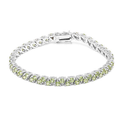 Bracciale in argento con Peridoto della Birmania