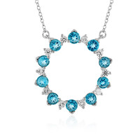 Collana in argento con Topazio Paraiba