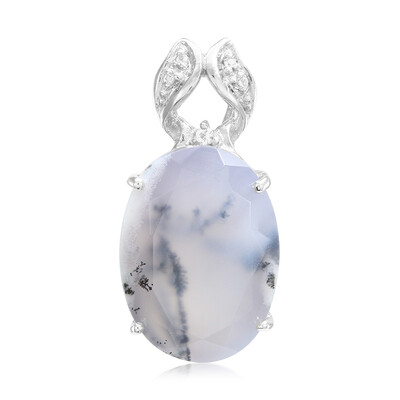 Ciondolo in argento con Agata Dendritica