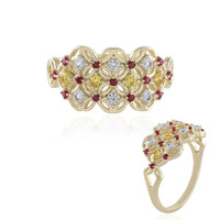 Anello in oro con Zaffiro Giallo