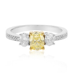 Anello in oro con Diamante Giallo SI1 (CIRARI)