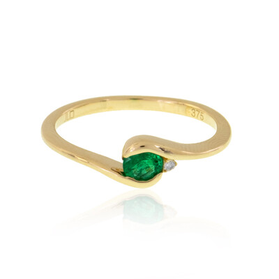 Anello in oro con Smeraldo Colombiano