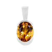 Ciondolo in argento con Scapolite Cognac