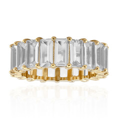 Anello in argento con Topazio Bianco
