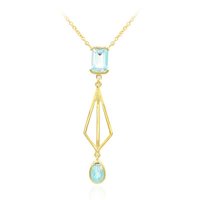 Collana in argento con Topazio Blu Cielo