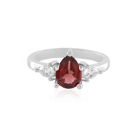 Anello in argento con Granato Mozambico