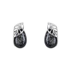 Orecchini in argento con Ambra Baltica