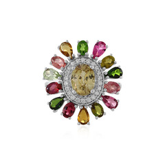 Anello in argento con Zircone Giallo