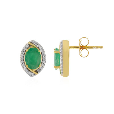 Orecchini in argento con Smeraldo Socoto