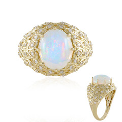 Anello in oro con Opale di Welo AAA (de Melo)
