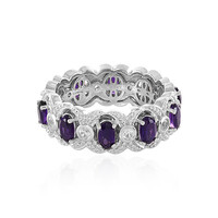 Anello in argento con Ametista Zambiana (Dallas Prince Designs)